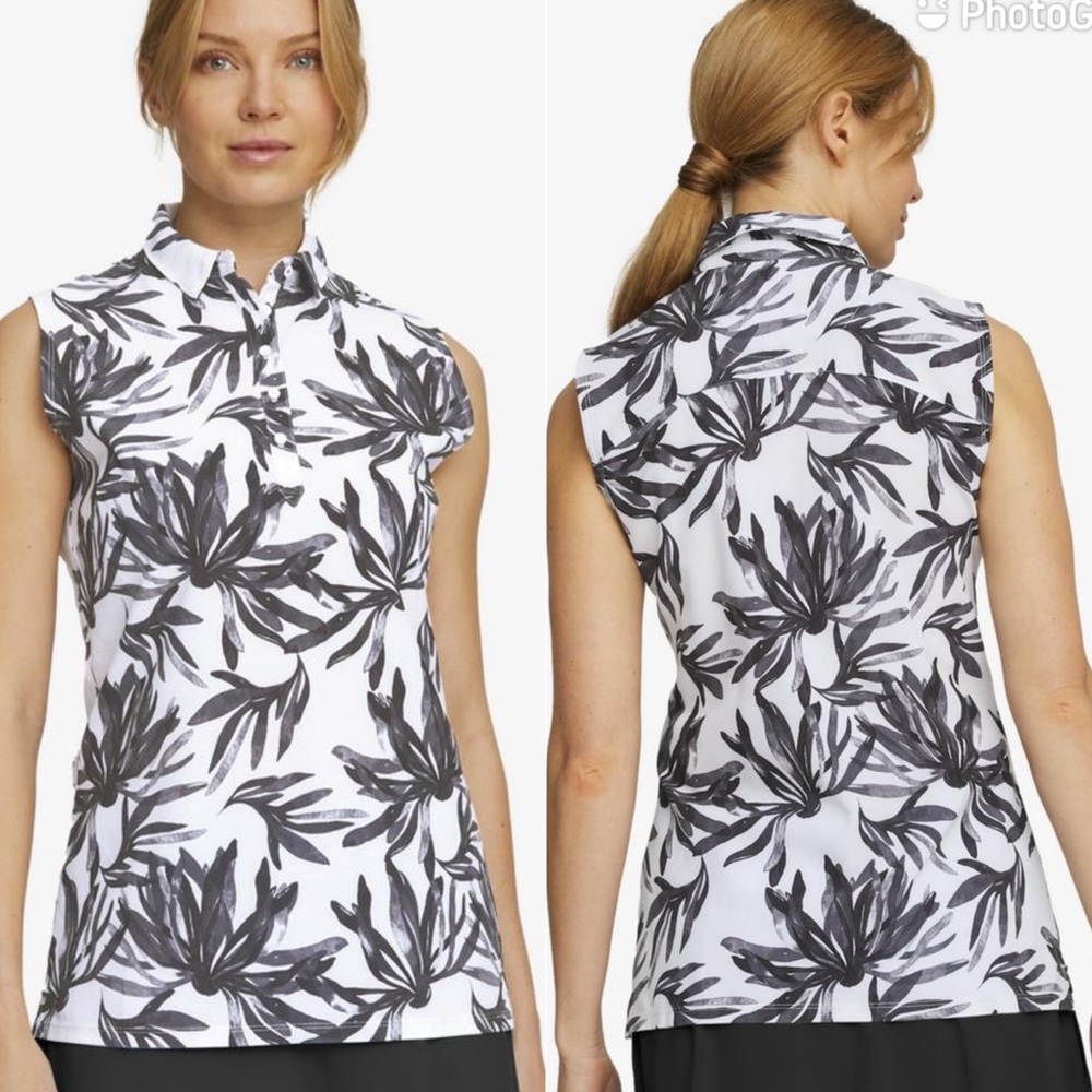 NWT Puma Palm Sleeveless Polo Shirt